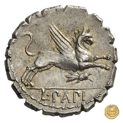 384/1 - denario L. Papius 79 BC (Roma)