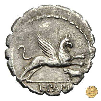 384/1 - denario L. Papius 79 BC (Roma)