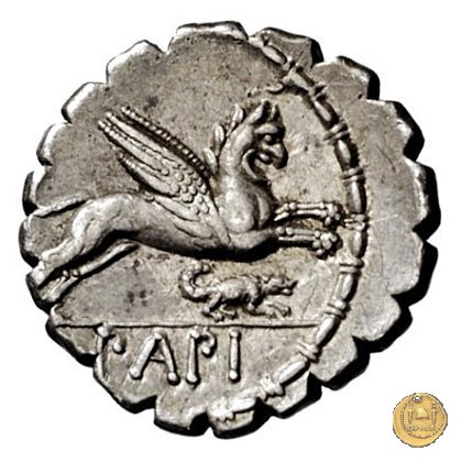 384/1 - denario L. Papius 79 BC (Roma)