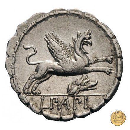 384/1 - denario L. Papius 79 BC (Roma)