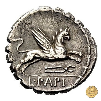 384/1 - denario L. Papius 79 BC (Roma)