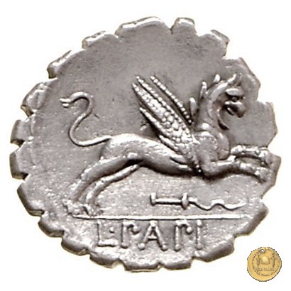 384/1 - denario L. Papius 79 BC (Roma)