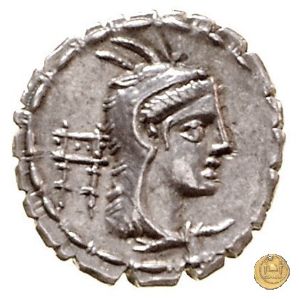 384/1 - denario L. Papius 79 BC (Roma)