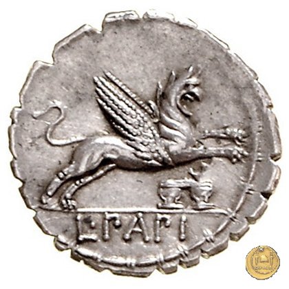 384/1 - denario L. Papius 79 BC (Roma)