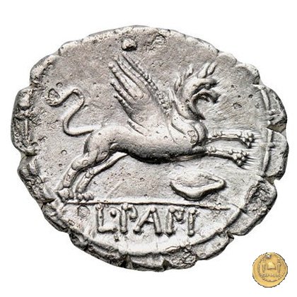 384/1 - denario L. Papius 79 BC (Roma)