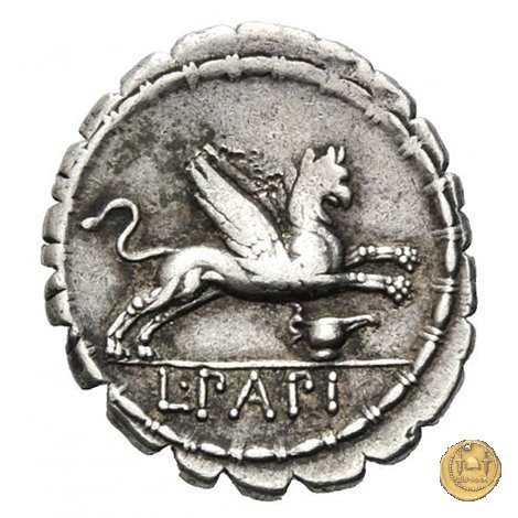 384/1 - denario L. Papius 79 BC (Roma)