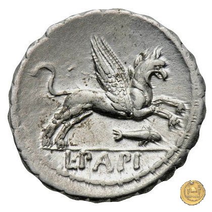 384/1 - denario L. Papius 79 BC (Roma)