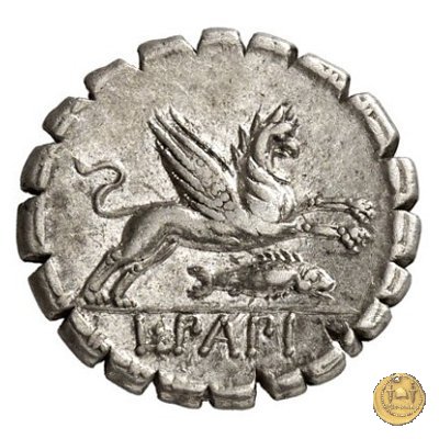 384/1 - denario L. Papius 79 BC (Roma)