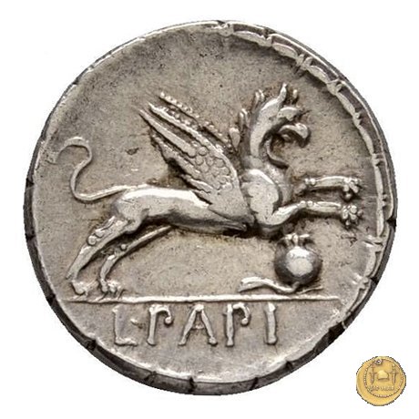 384/1 - denario L. Papius 79 BC (Roma)