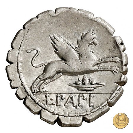 384/1 - denario L. Papius 79 BC (Roma)