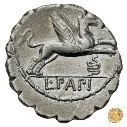 384/1 - denario L. Papius 79 BC (Roma)