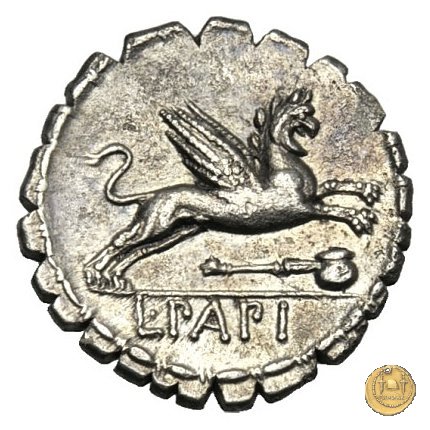 384/1 - denario L. Papius 79 BC (Roma)