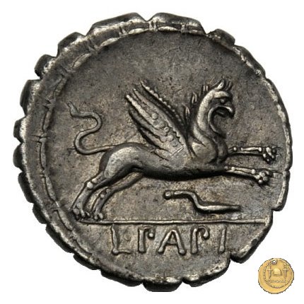 384/1 - denario L. Papius 79 BC (Roma)