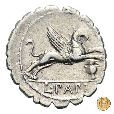 384/1 - denario L. Papius 79 BC (Roma)