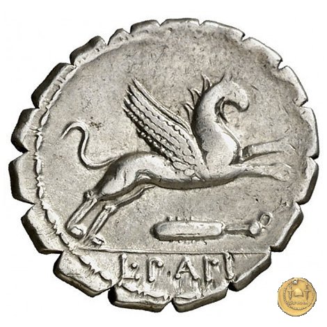 384/1 - denario L. Papius 79 BC (Roma)