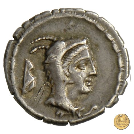 384/1 - denario L. Papius 79 BC (Roma)