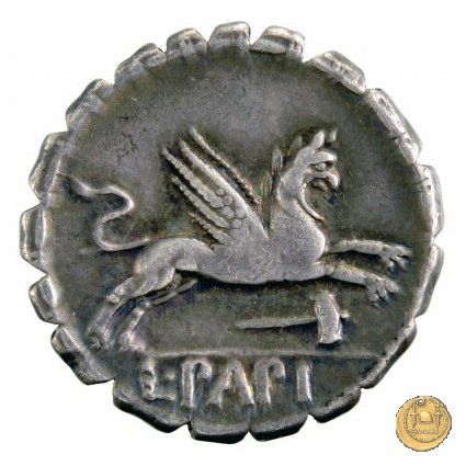 384/1 - denario L. Papius 79 BC (Roma)