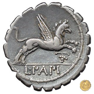 384/1 - denario L. Papius 79 BC (Roma)