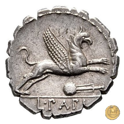 384/1 - denario L. Papius 79 BC (Roma)