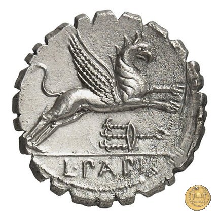 384/1 - denario L. Papius 79 BC (Roma)