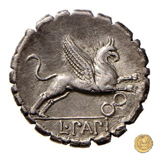 384/1 - denario L. Papius 79 BC (Roma)