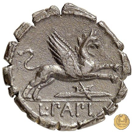 384/1 - denario L. Papius 79 BC (Roma)