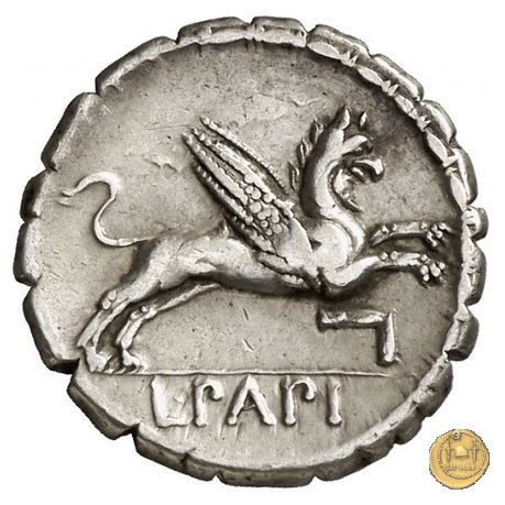 384/1 - denario L. Papius 79 BC (Roma)