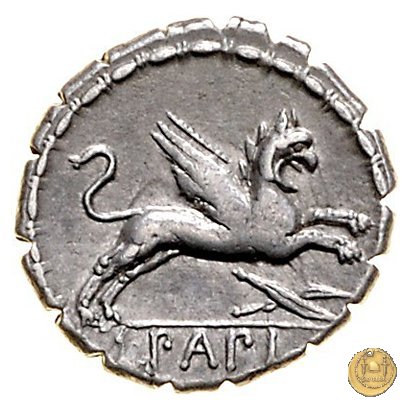 384/1 - denario L. Papius 79 BC (Roma)