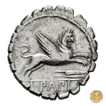 384/1 - denario L. Papius 79 BC (Roma)