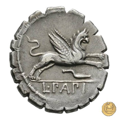 384/1 - denario L. Papius 79 BC (Roma)