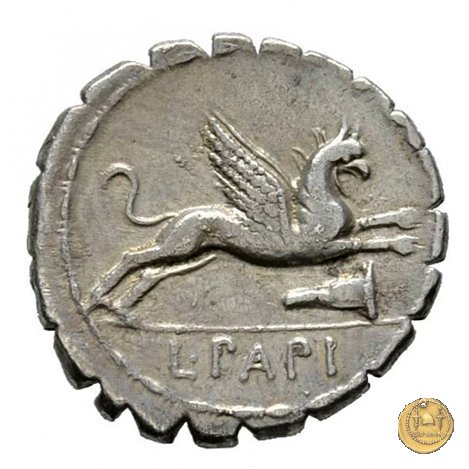 384/1 - denario L. Papius 79 BC (Roma)