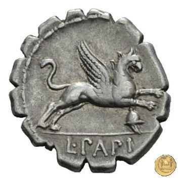 384/1 - denario L. Papius 79 BC (Roma)