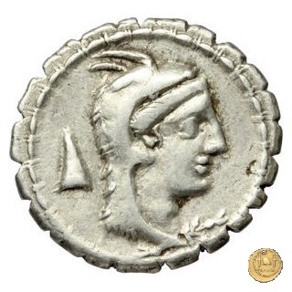 384/1 - denario L. Papius 79 BC (Roma)