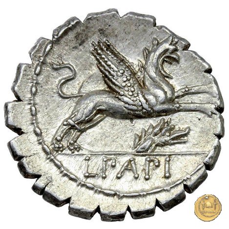 384/1 - denario L. Papius 79 BC (Roma)