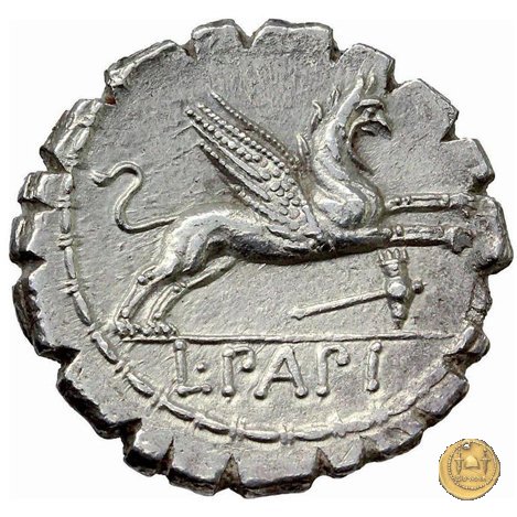 384/1 - denario L. Papius 79 BC (Roma)