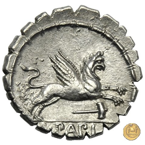 384/1 - denario L. Papius 79 BC (Roma)