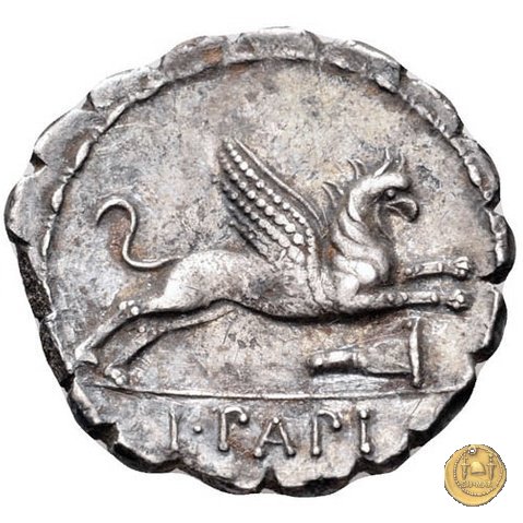 384/1 - denario L. Papius 79 BC (Roma)