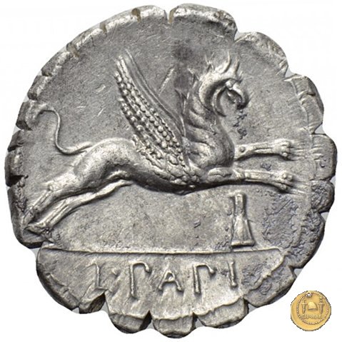 384/1 - denario L. Papius 79 BC (Roma)