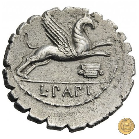 384/1 - denario L. Papius 79 BC (Roma)