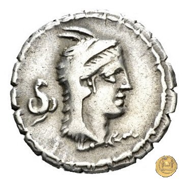 384/1 - denario L. Papius 79 BC (Roma)