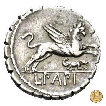 384/1 - denario L. Papius 79 BC (Roma)