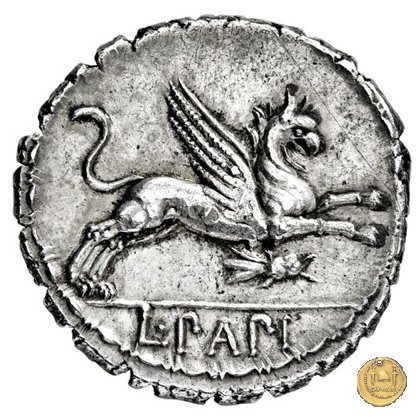 384/1 - denario L. Papius 79 BC (Roma)