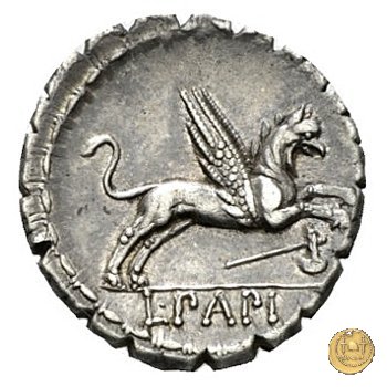 384/1 - denario L. Papius 79 BC (Roma)