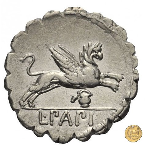 384/1 - denario L. Papius 79 BC (Roma)