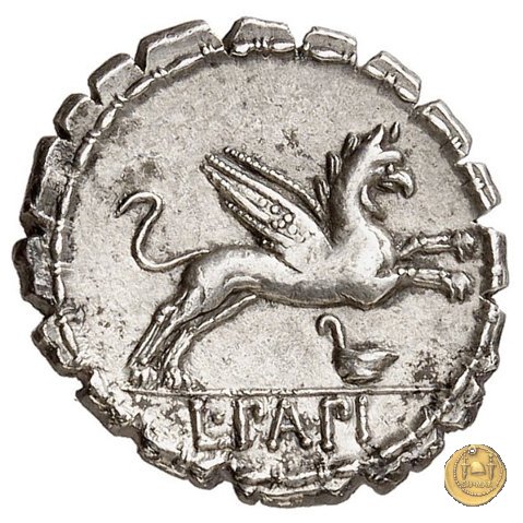 384/1 - denario L. Papius 79 BC (Roma)