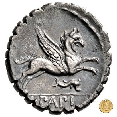 384/1 - denario L. Papius 79 BC (Roma)