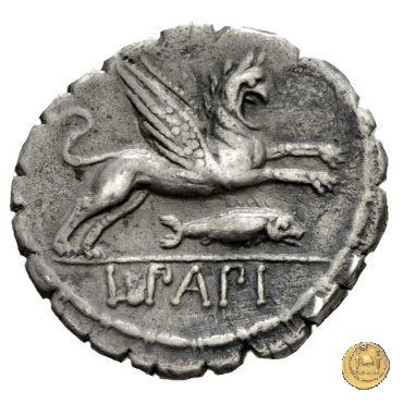 384/1 - denario L. Papius 79 BC (Roma)