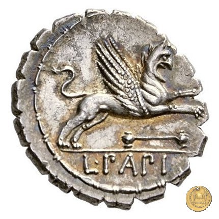 384/1 - denario L. Papius 79 BC (Roma)