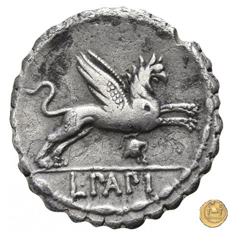 384/1 - denario L. Papius 79 BC (Roma)