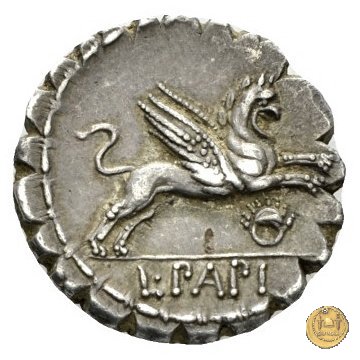 384/1 - denario L. Papius 79 BC (Roma)